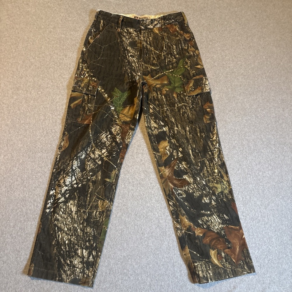 Russell Outdoors Youth Camoflague Cargo Pants Sz L (14-16) Hunting Hiking‎ Camp